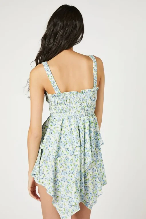 Floral Smocked Tiered Mini Dress