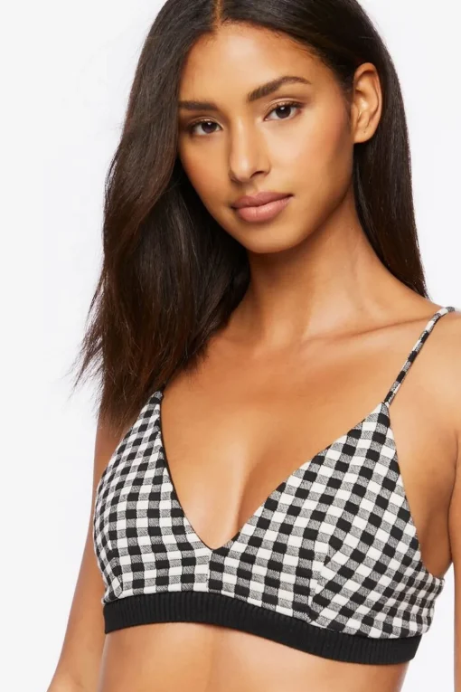 Gingham Crop Top & Shorts Set