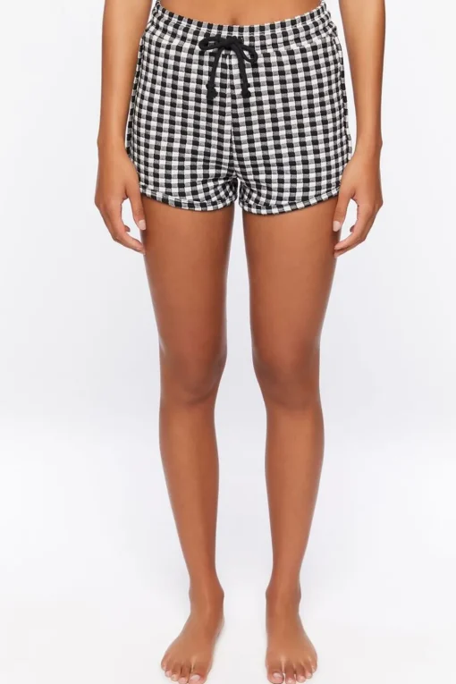 Gingham Crop Top & Shorts Set