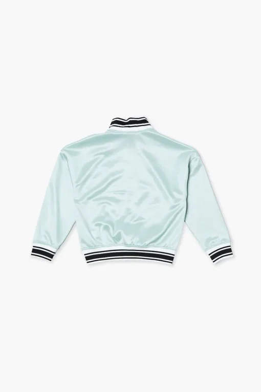 Girls Amour Varsity-Striped Zip-Up Jacket (Kids)