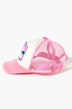 Girls Beach Vibes Graphic Trucker Hat (Kids)