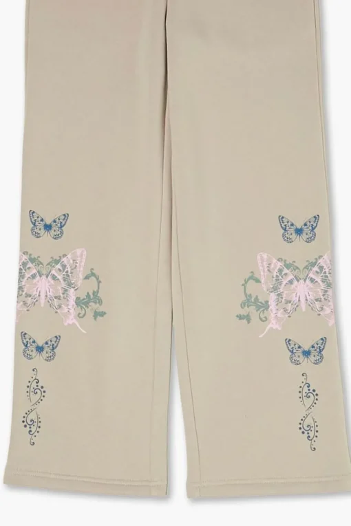 Girls Butterfly Graphic Sweatpants (Kids)