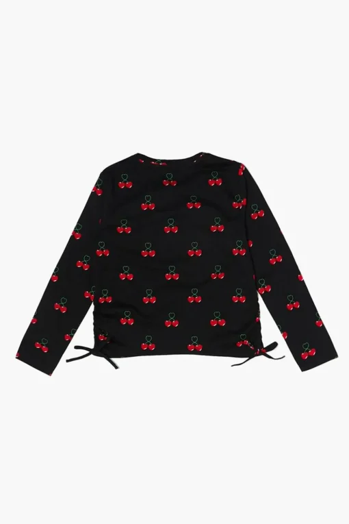 Girls Cherry Print Top (Kids)