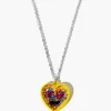 Girls Glitter Heart Necklace (Kids)