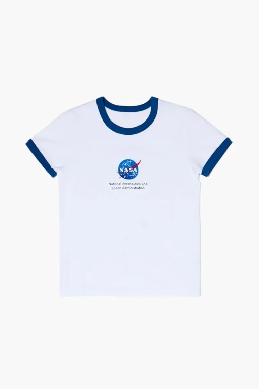 Girls Nasa Graphic Ringer Tee (Kids)
