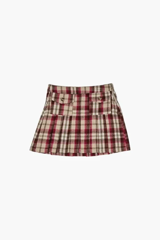 Girls Plaid A-Line Skirt (Kids)