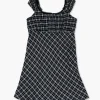 Girls Plaid Cap-Sleeve Dress (Kids)