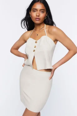 Halter Top & Mini Skirt Set