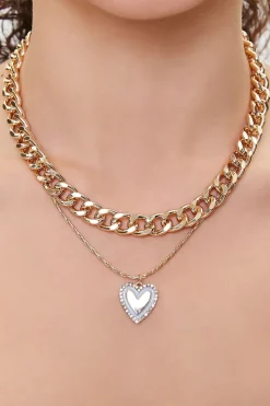 Heart Pendant Layered Necklace