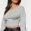 Heathered Underbust Crop Top