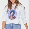 Hendrix Graphic Raw-Cut Tee