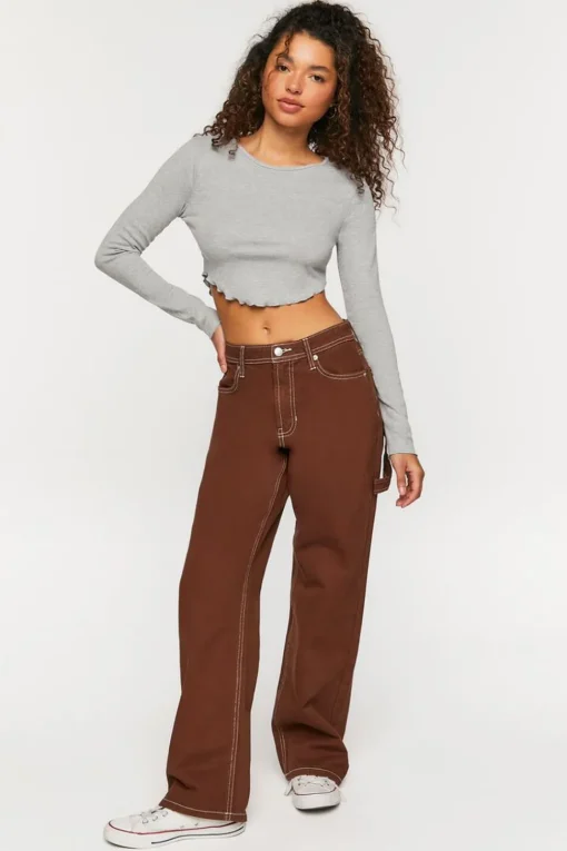 High-Rise Carpenter Dad Jeans