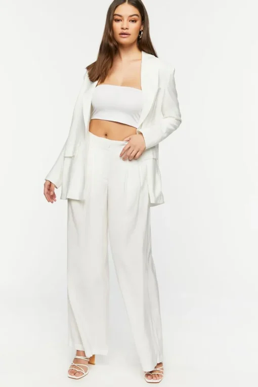 High-Rise Wide-Leg Trousers