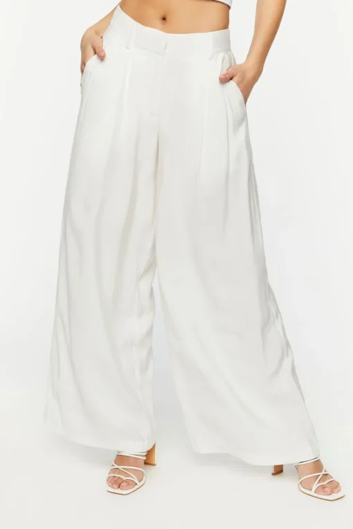 High-Rise Wide-Leg Trousers