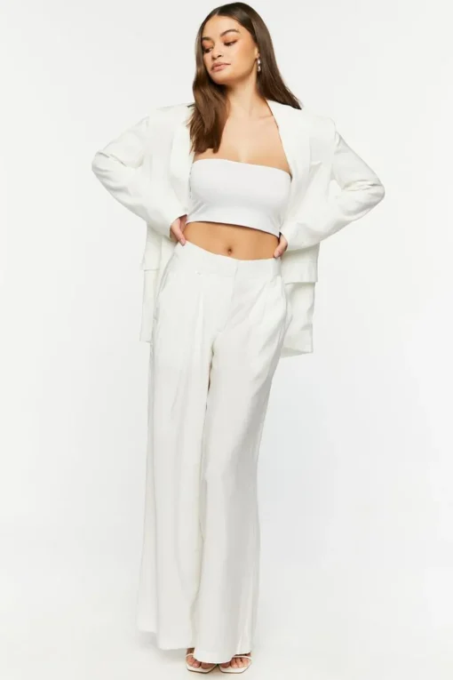 High-Rise Wide-Leg Trousers