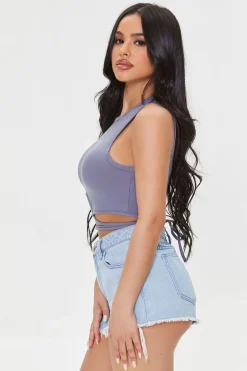 Honey Graphic Wraparound Crop Top