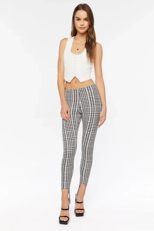Houndstooth Stirrup Leggings