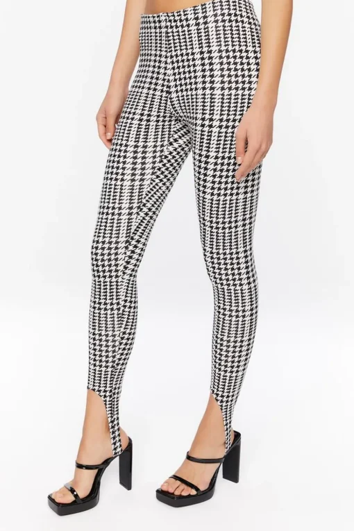 Houndstooth Stirrup Leggings