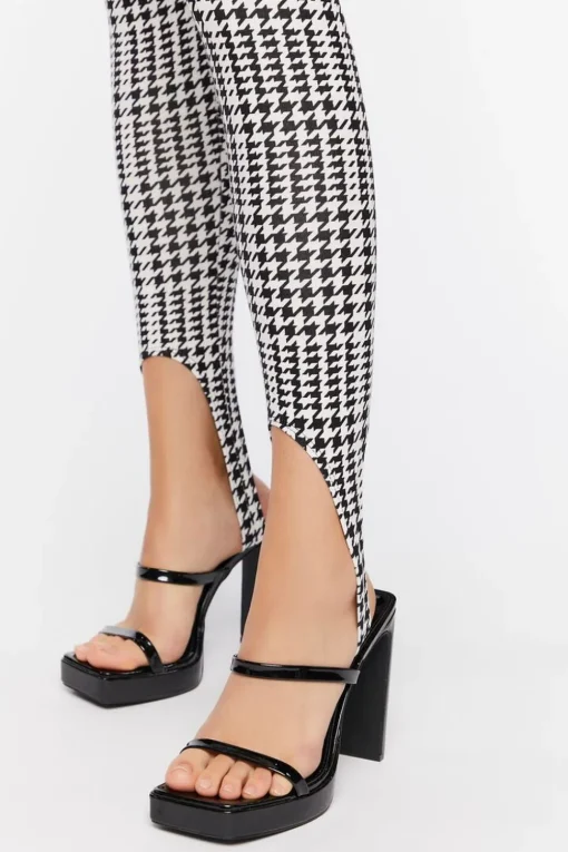 Houndstooth Stirrup Leggings