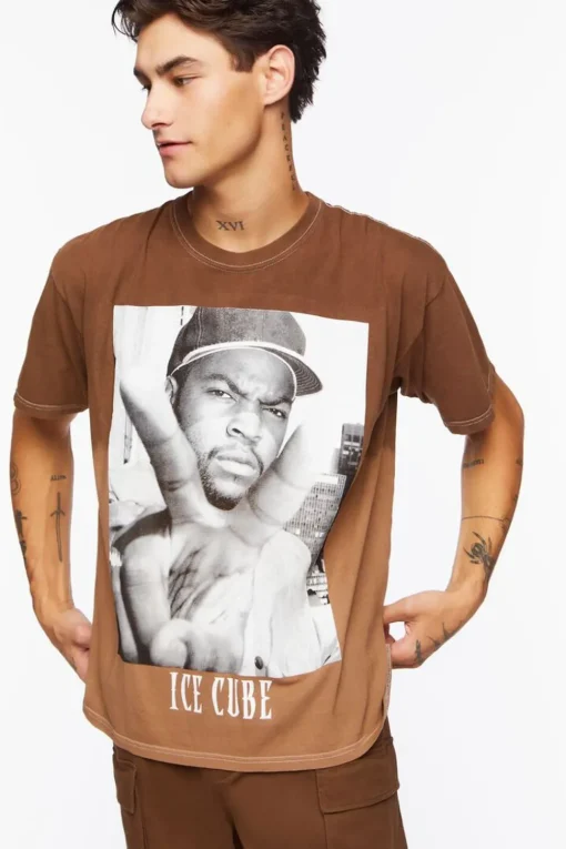 Ice Cube Dip-Dye Graphic Tee