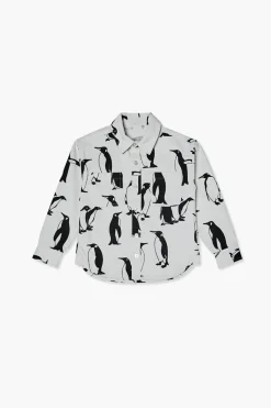 Kids Penguin Print Shirt (Girls + Boys)