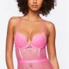 Lace Clip Dot Lingerie Bodysuit