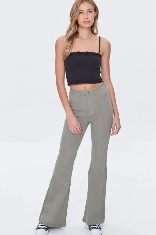 Lace-Trim Cropped Cami