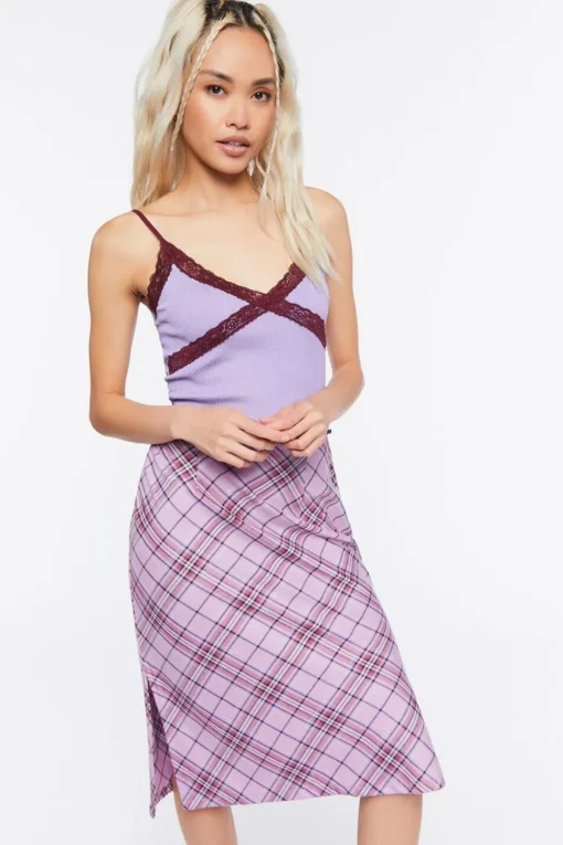 Lace-Trim Lettuce-Edge Cami