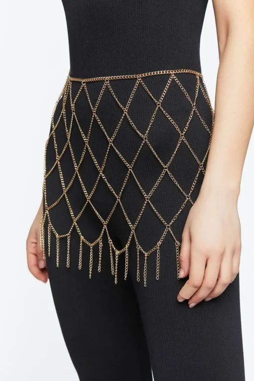 Lattice Body Chain Skirt