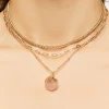 Layered Faux Crystal Necklace