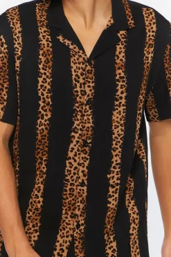 Leopard Striped Shirt
