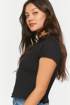 Lettuce-Edge Short-Sleeve Tee