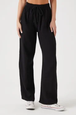 Linen High-Rise Pants