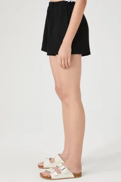 Linen-Blend Pull-On Shorts