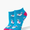 Llama Print Ankle Socks