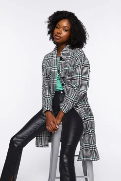 Longline Glen Plaid Shacket