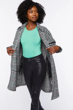 Longline Glen Plaid Shacket