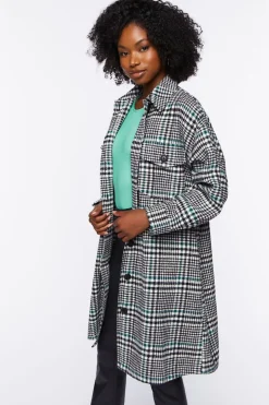 Longline Glen Plaid Shacket
