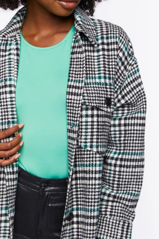 Longline Glen Plaid Shacket