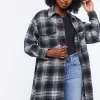 Longline Plaid Shacket