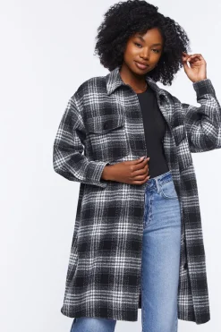 Longline Plaid Shacket