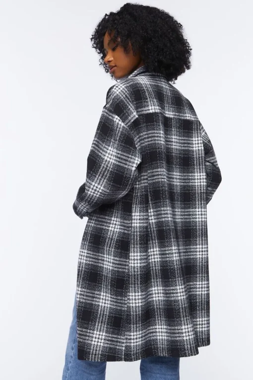 Longline Plaid Shacket