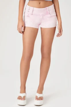 Low-Rise Denim Shorts