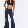 Low-Rise Flare Jeans