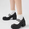 Lug Sole Mary Jane Heels