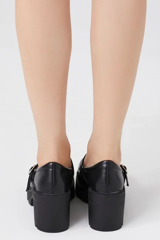 Lug Sole Mary Jane Heels