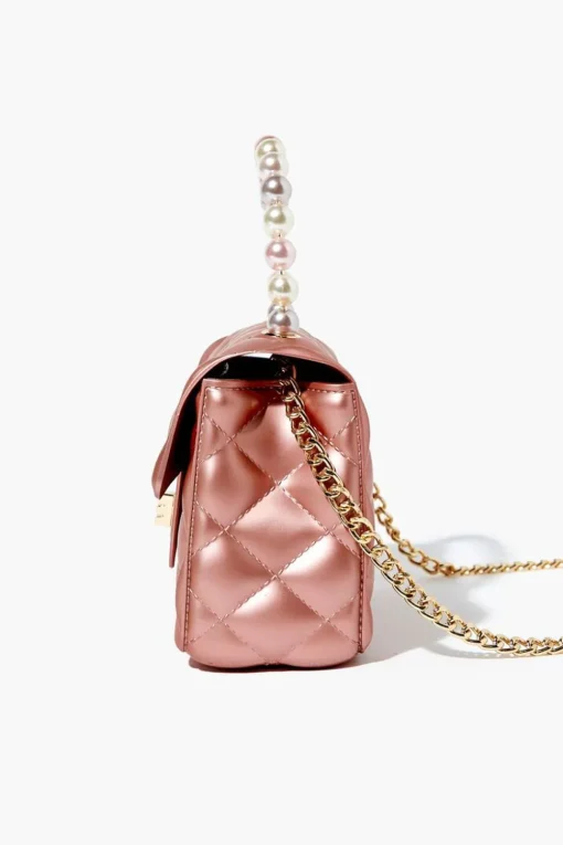 Metallic Quilted Crossbody Bag