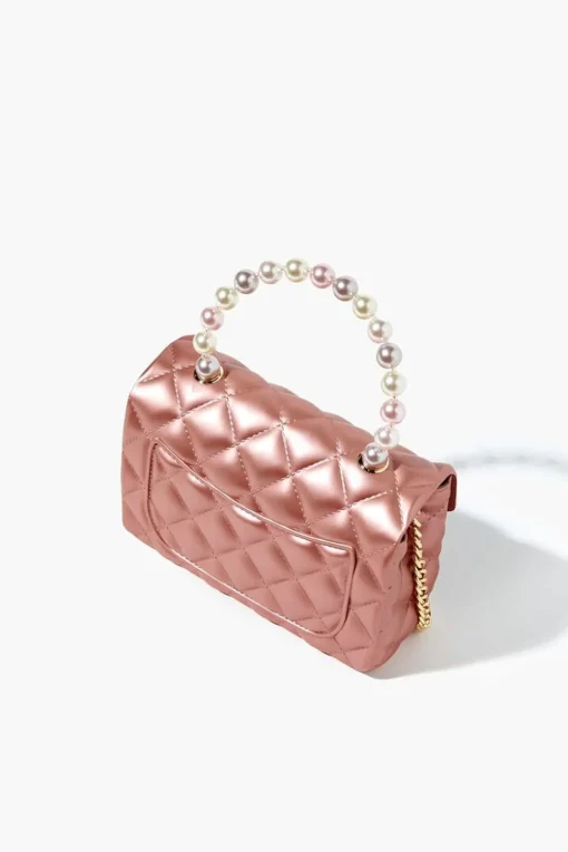 Metallic Quilted Crossbody Bag