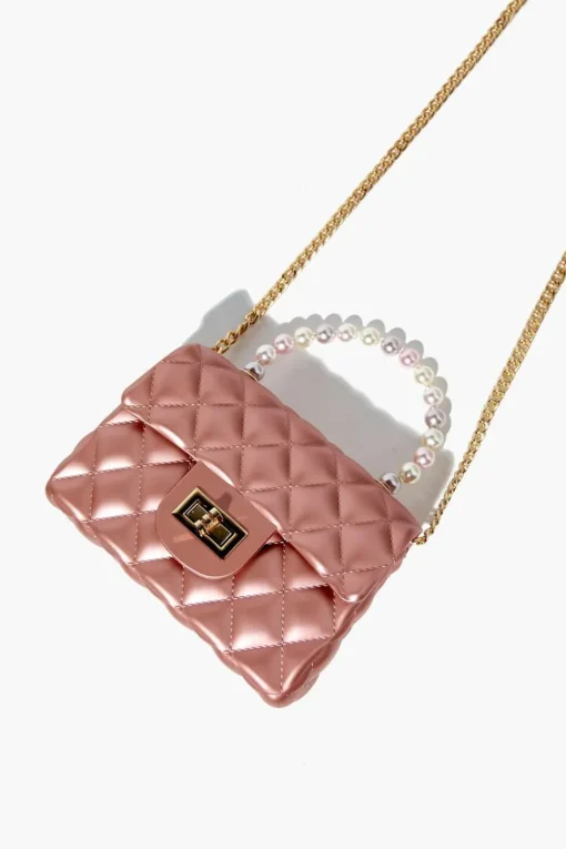 Metallic Quilted Crossbody Bag