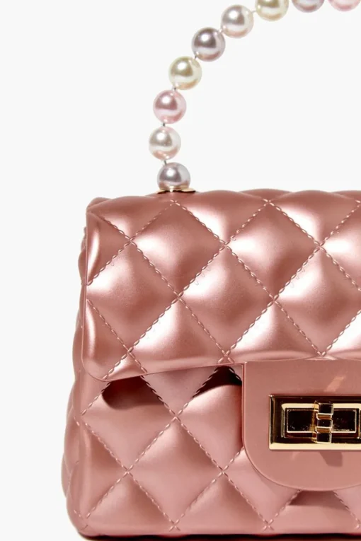 Metallic Quilted Crossbody Bag